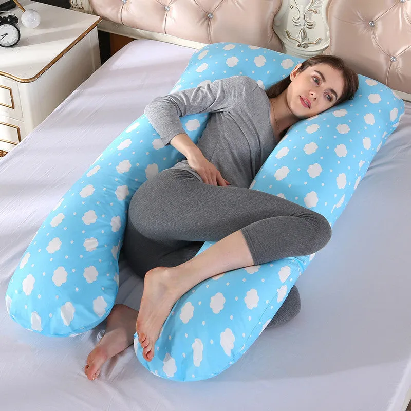 Pure Cotton U-Shaped Maternity Pillow