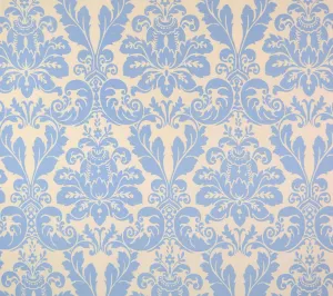 Quadrille Fabric: Monty II - Custom China Blue on Tinted Belgian Linen/Cotton