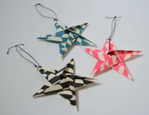 Razzle Screen Printed Origami Star