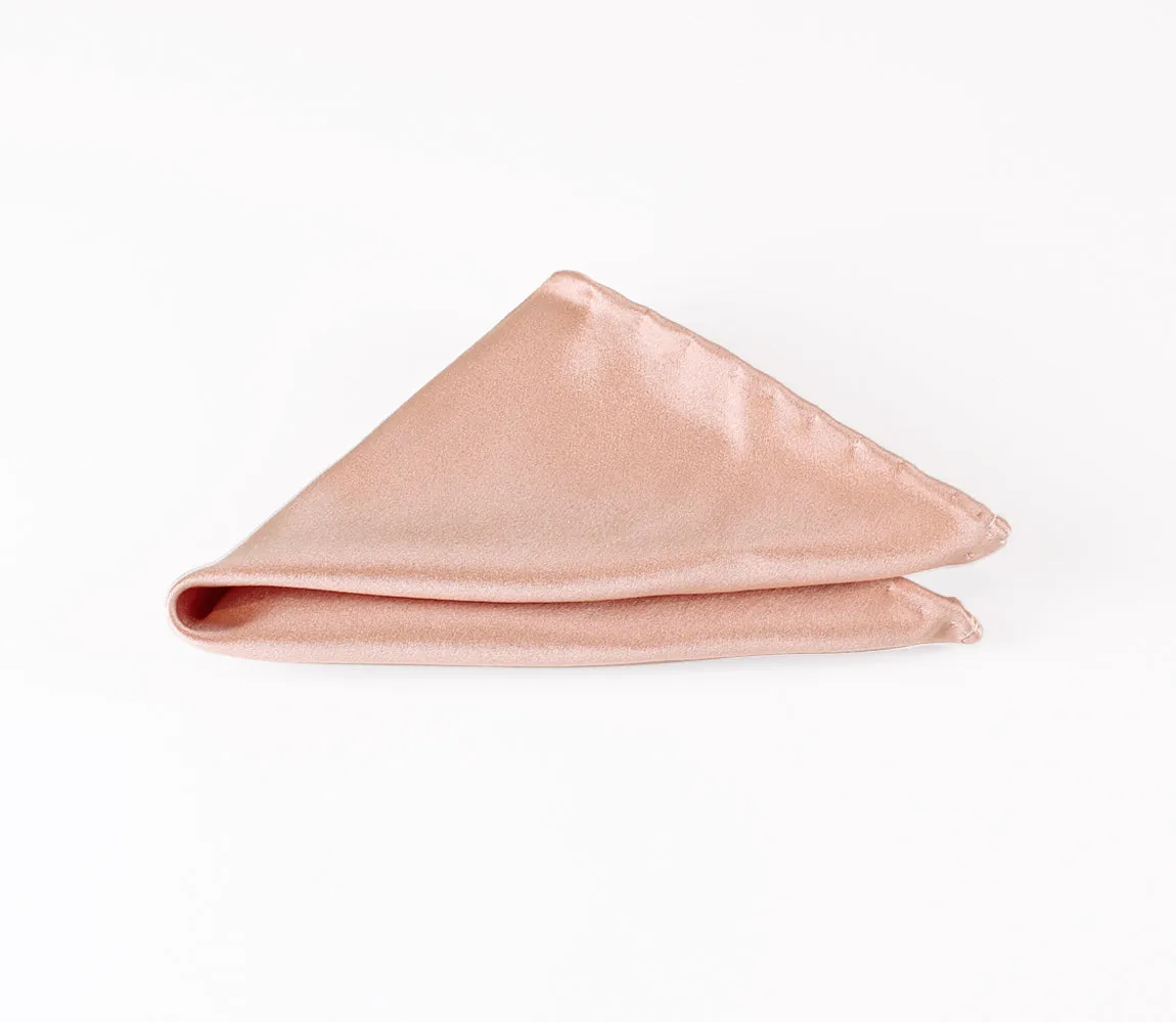 Rose Gold Bow Tie and Pocket Square