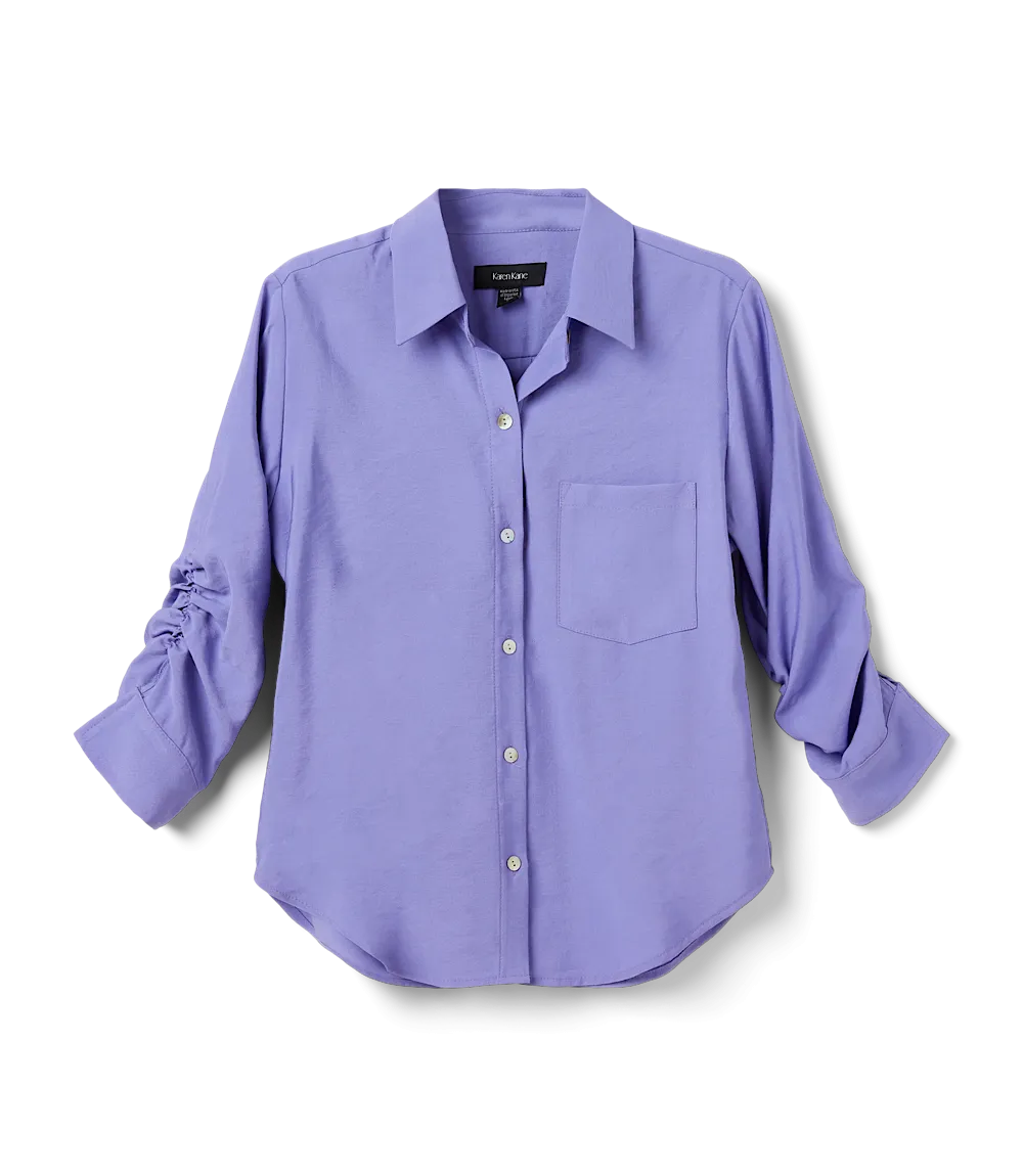 Ruched Sleeve Shirt