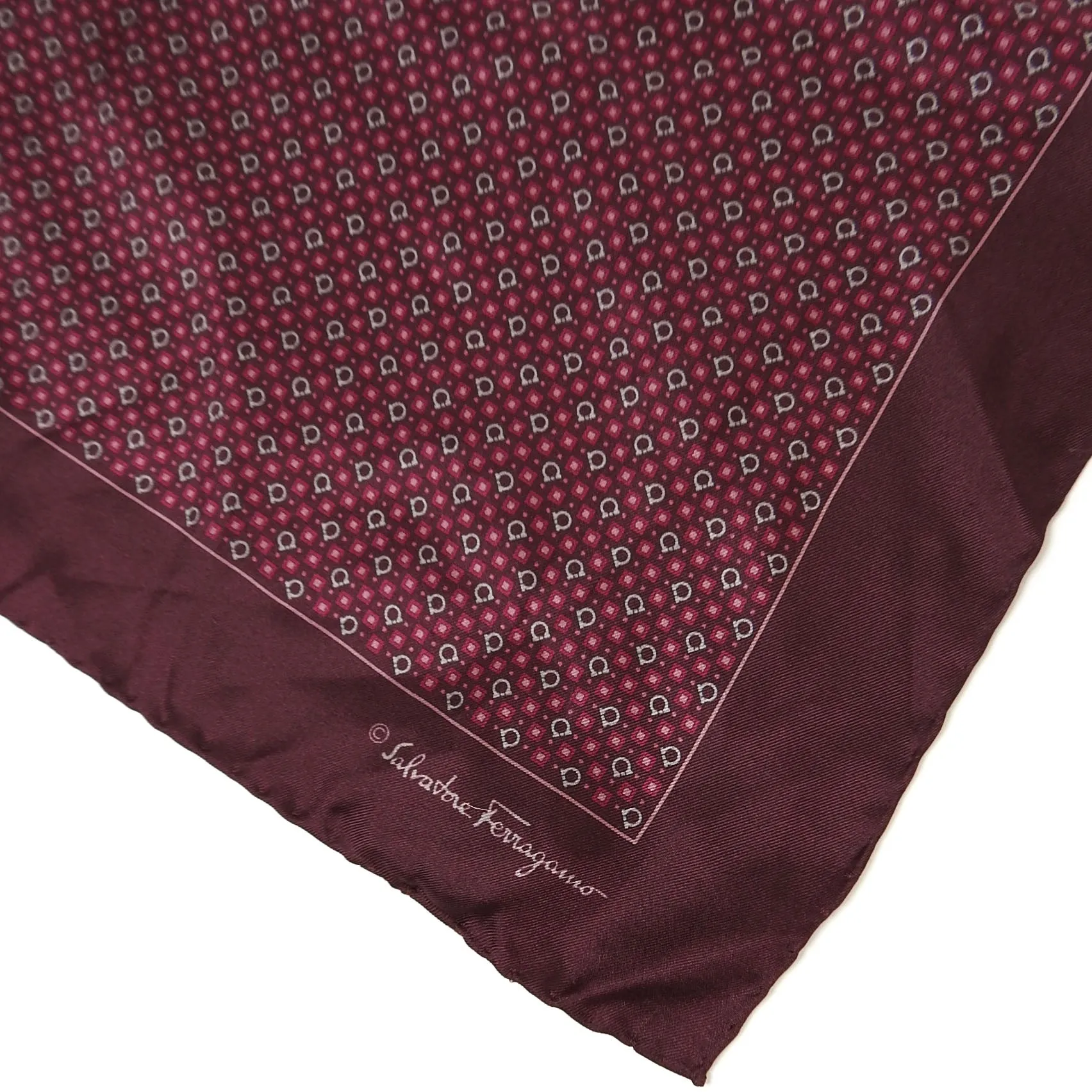 Salvatore Ferragamo Silk Pocket Square