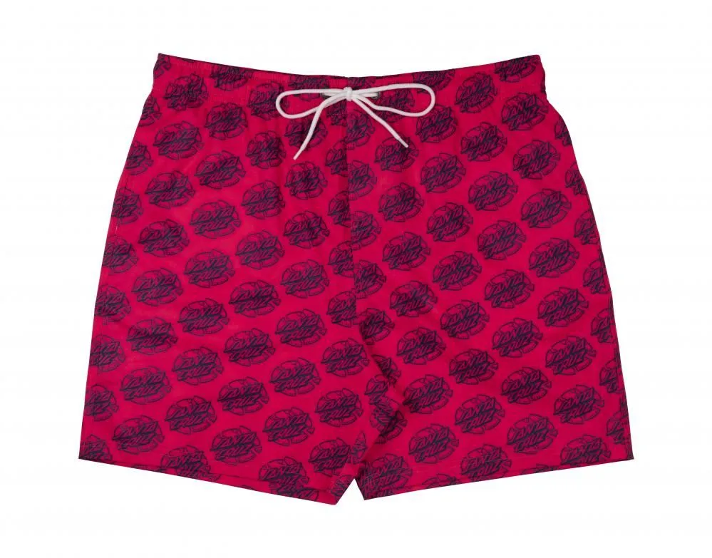 Santa Cruz Shorts Broken Dot Swim Short - Hot Pink
