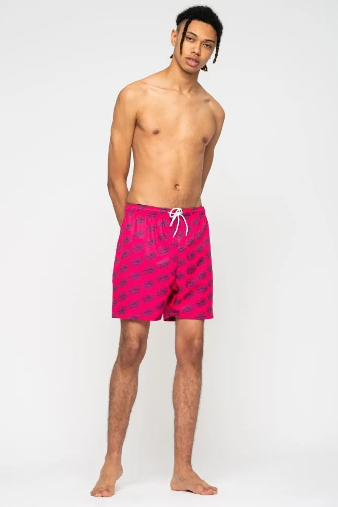 Santa Cruz Shorts Broken Dot Swim Short - Hot Pink