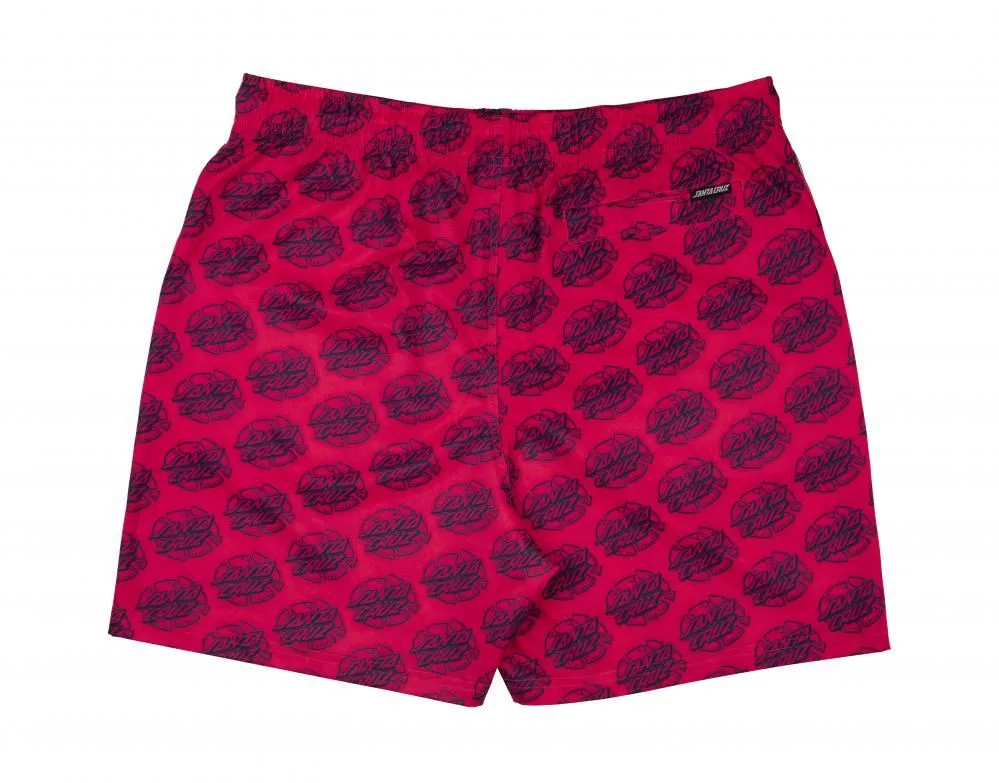 Santa Cruz Shorts Broken Dot Swim Short - Hot Pink