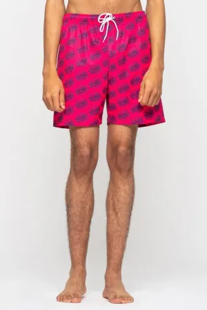 Santa Cruz Shorts Broken Dot Swim Short - Hot Pink