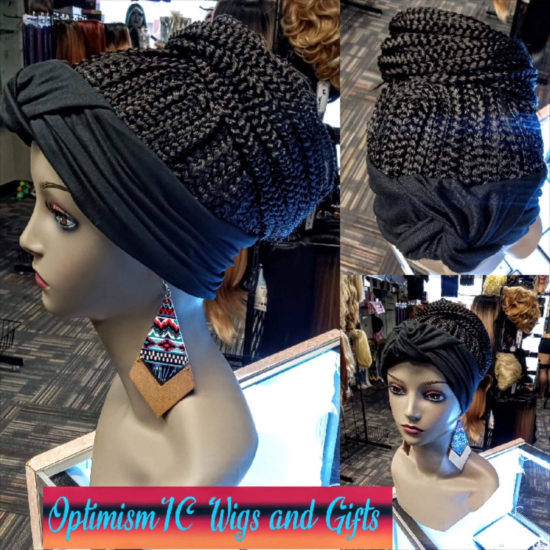 Sashay Braided synthetic headband Wig $25 OptimismIC Wigs and Gifts Shop West St Paul