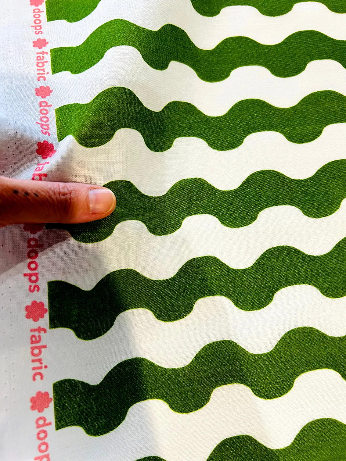 Seaweed organic cotton linen