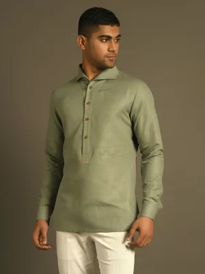 Seemless Collar Kurta Shirt
