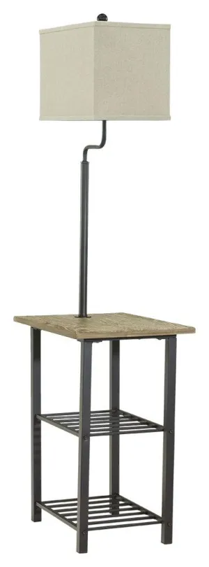 Shianne - Black - Metal Tray Lamp (1/cn)