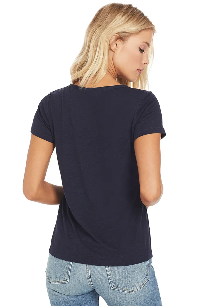Short Sleeve V-Neck (Marine)