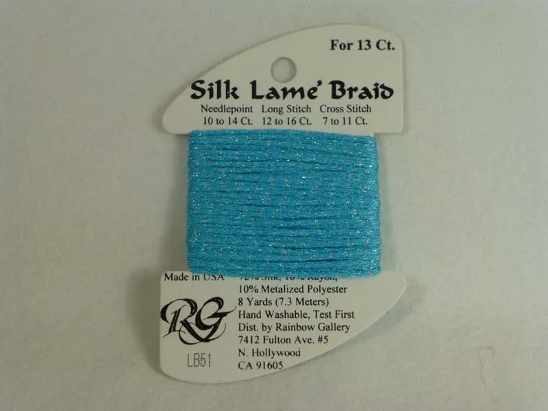 Silk Lame Braid LB51 Turquoise