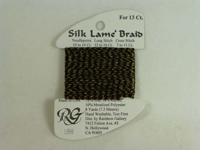 Silk Lame Braid LB66 Antique Gold