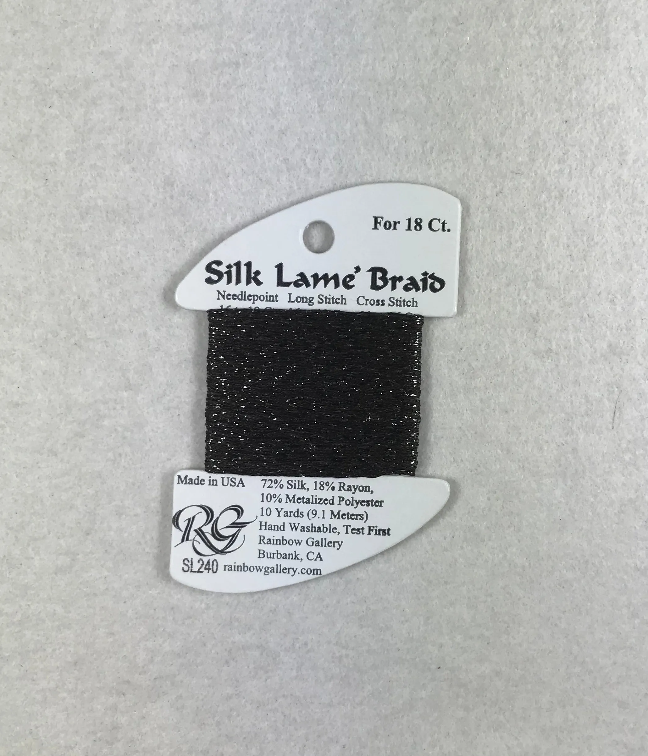 Silk Lame Braid SL240 Seal Skin