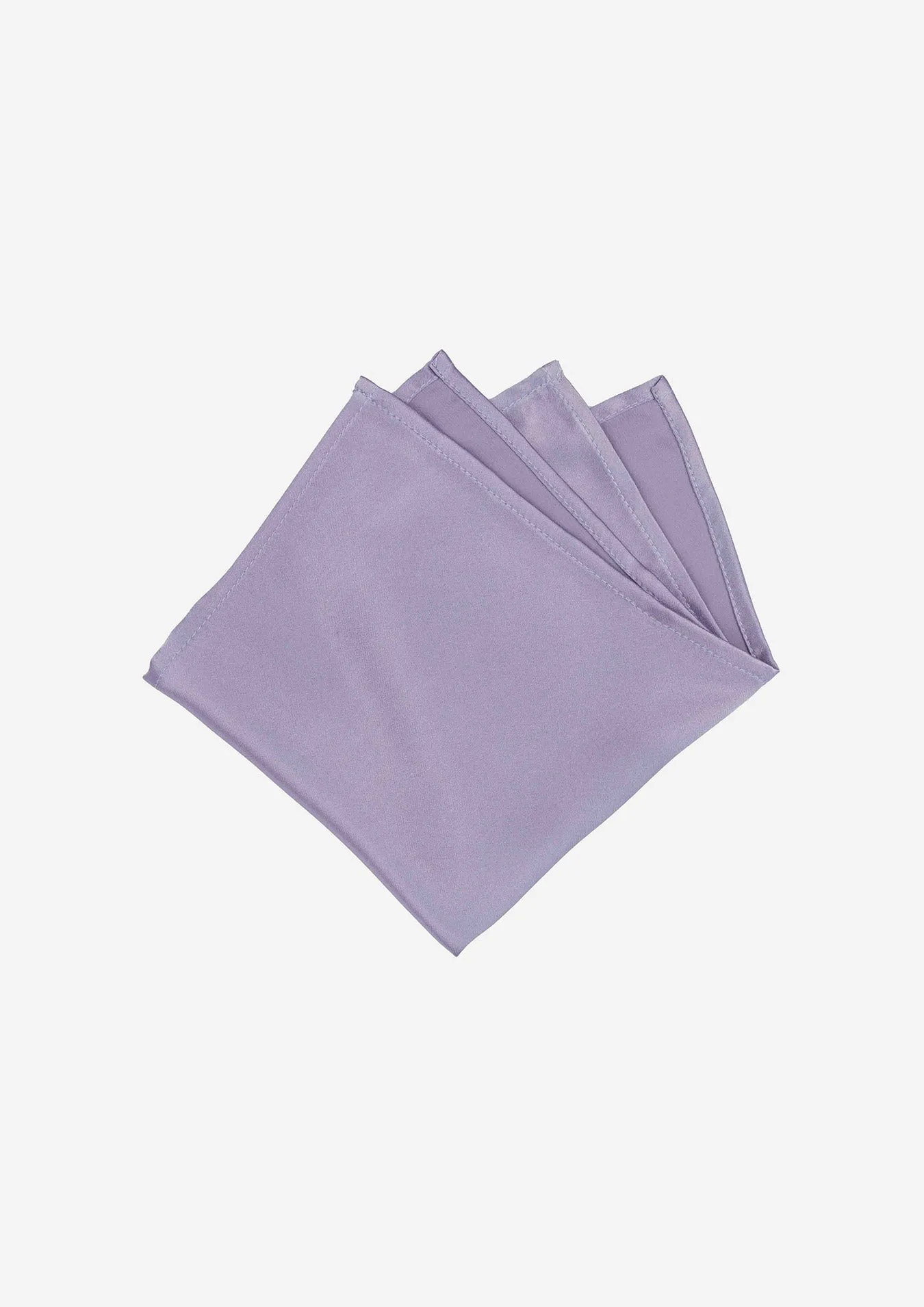 Silk Satin Thistle Purple Pocket Square