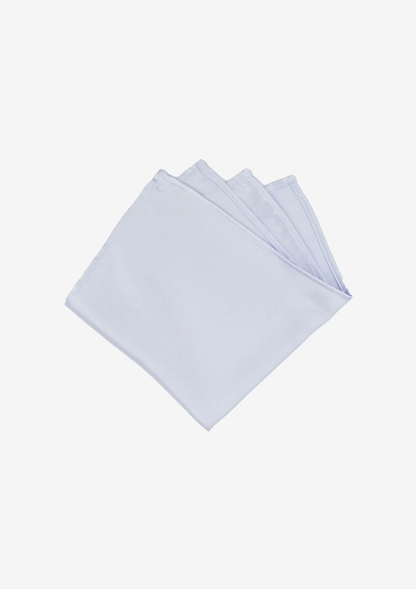 Silk Satin White Pocket Square