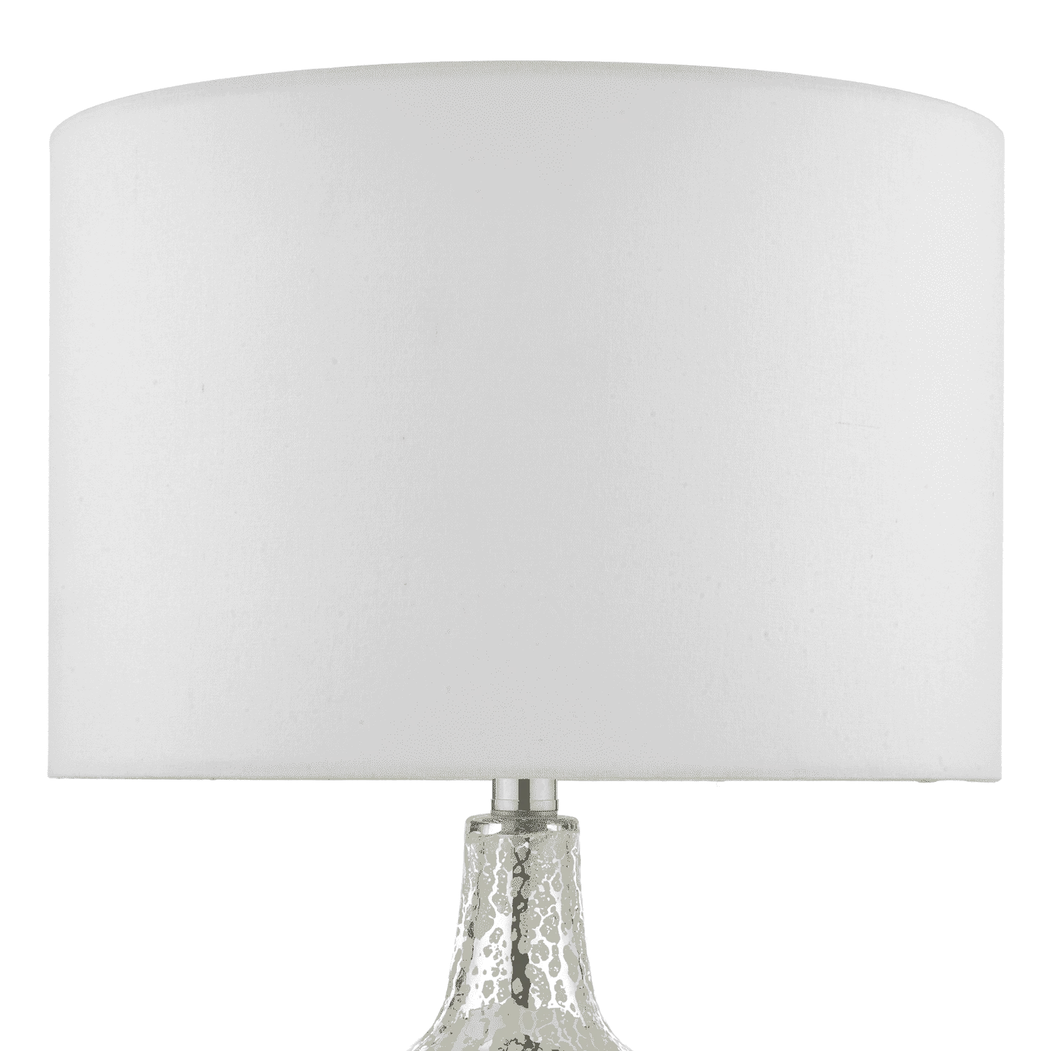 Silver Dual Light Table Lamp With Shade