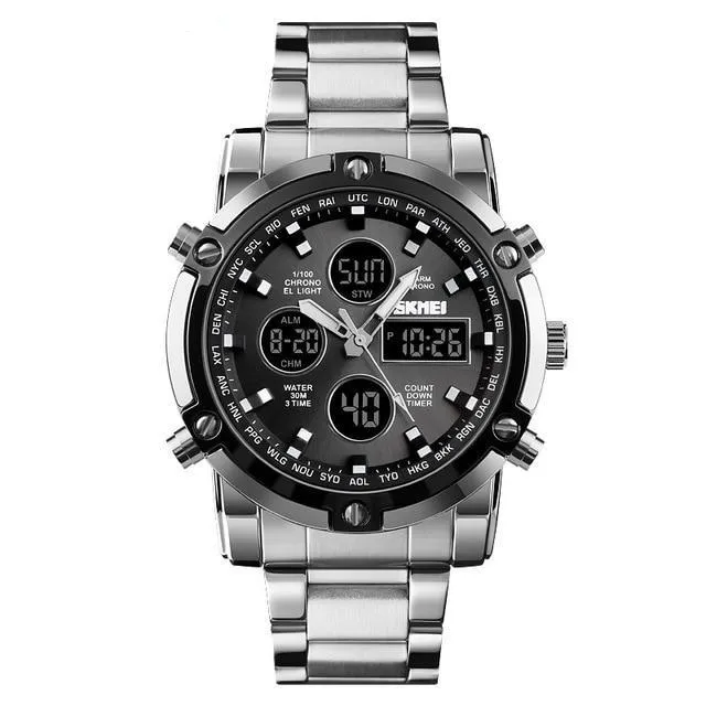 SKMEI - Digital Display Multifunctional Chronograph Quartz Wristwatch