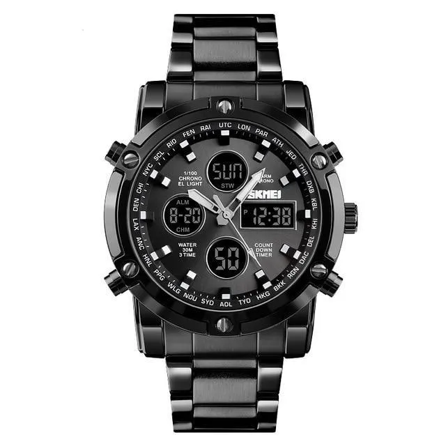 SKMEI - Digital Display Multifunctional Chronograph Quartz Wristwatch