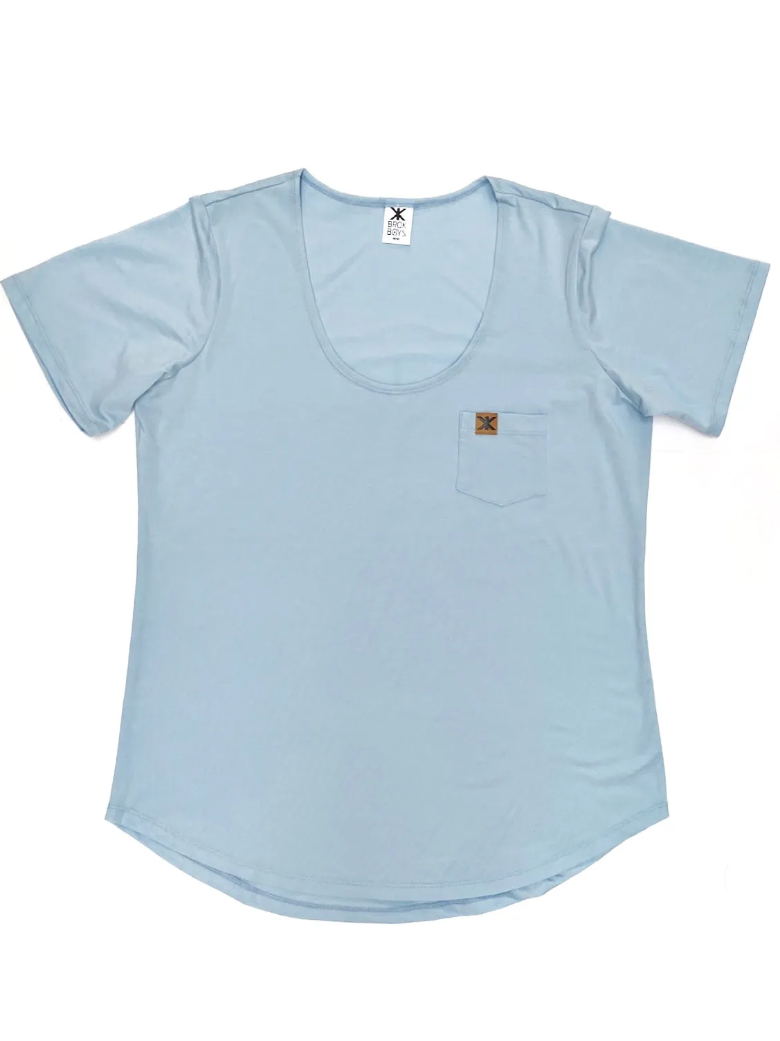Sky Bamboo Scoop Tee XS/XL ONLY