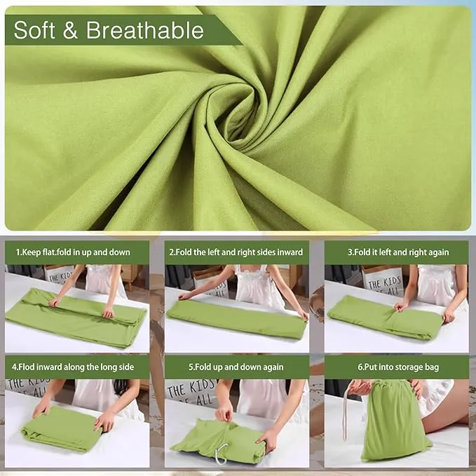 Sleeping Bag Liner and Camping Sheet, Camping & Travel Sheets for Adults, Lightweight Double Sleep Sack for Outdoor Travel Hiking Hotels Picnics