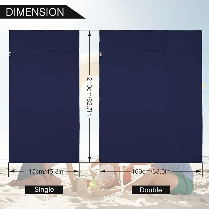 Sleeping Bag Liner and Camping Sheet, Camping & Travel Sheets for Adults, Lightweight Double Sleep Sack for Outdoor Travel Hiking Hotels Picnics