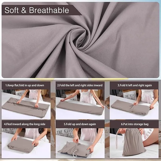 Sleeping Bag Liner and Camping Sheet, Camping & Travel Sheets for Adults, Lightweight Double Sleep Sack for Outdoor Travel Hiking Hotels Picnics