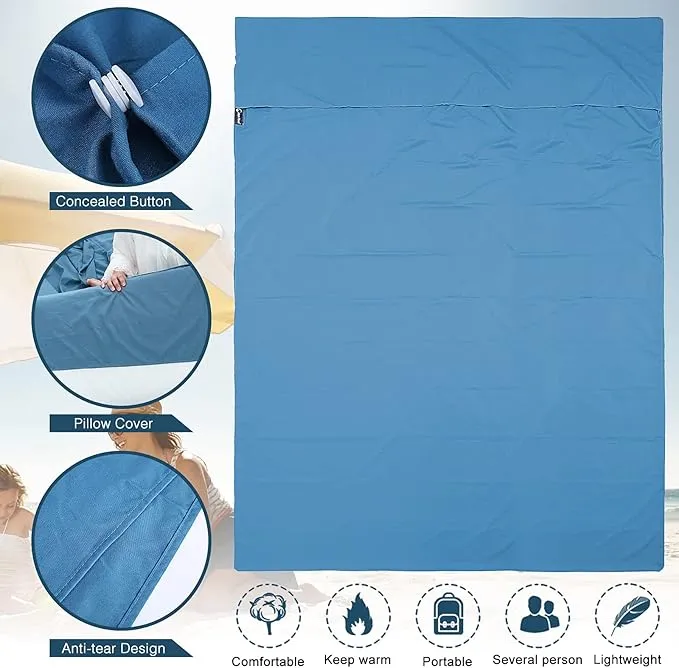 Sleeping Bag Liner and Camping Sheet, Camping & Travel Sheets for Adults, Lightweight Double Sleep Sack for Outdoor Travel Hiking Hotels Picnics