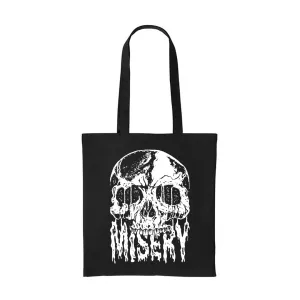 SLIME SKULL BLACK TOTE BAG