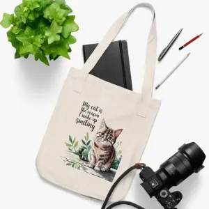 Smiling Organic Canvas Tote for Effortless Style