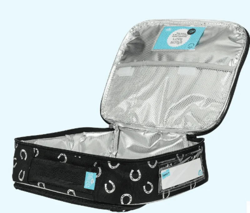 Spencil Big Lunchbox and Chill Pack Black and White Horses