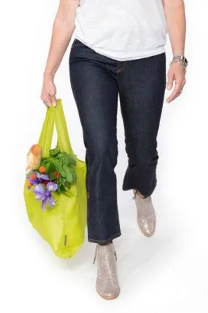 Spring Green Reusable Pocket Shopper / Solid