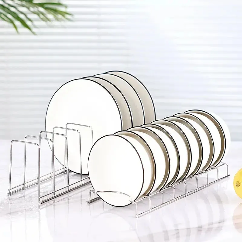 Stainless Steel Dish and Pot Lid Organizer