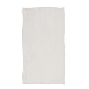 Stonewashed Ivory Linen Tea Towel