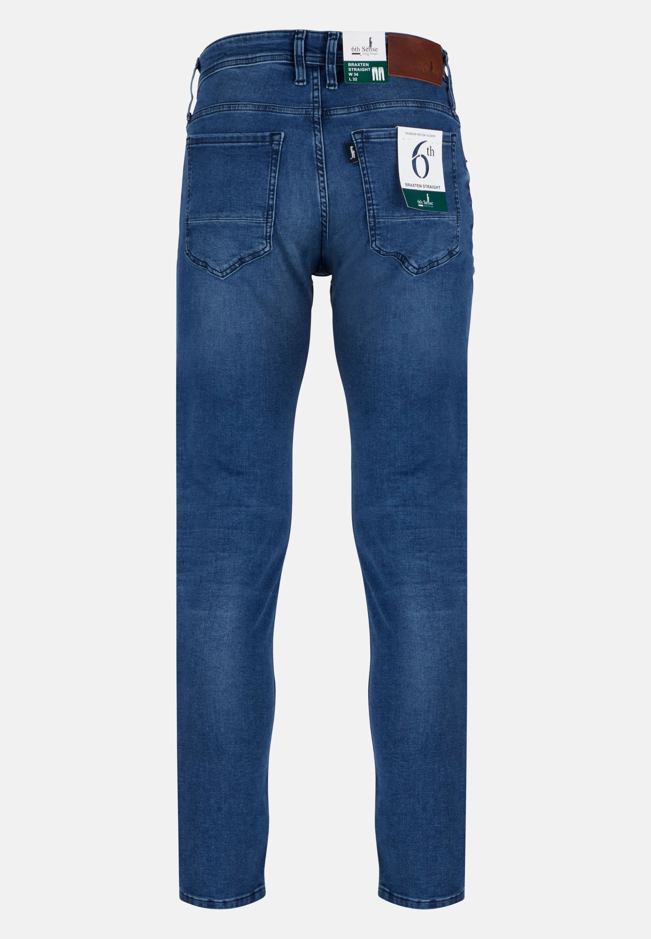 Straight Leg Jeans | Braxten | Light Wash