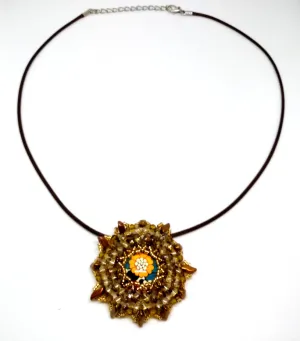 Sunflower Pendant Necklace