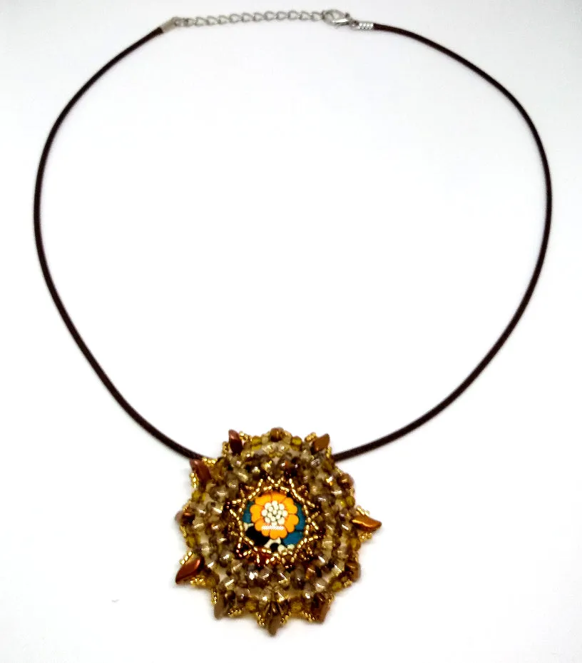 Sunflower Pendant Necklace
