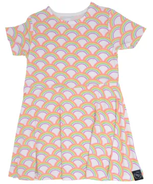 Sweet Bamboo Rockin Rainbow Swirly Girl Dress