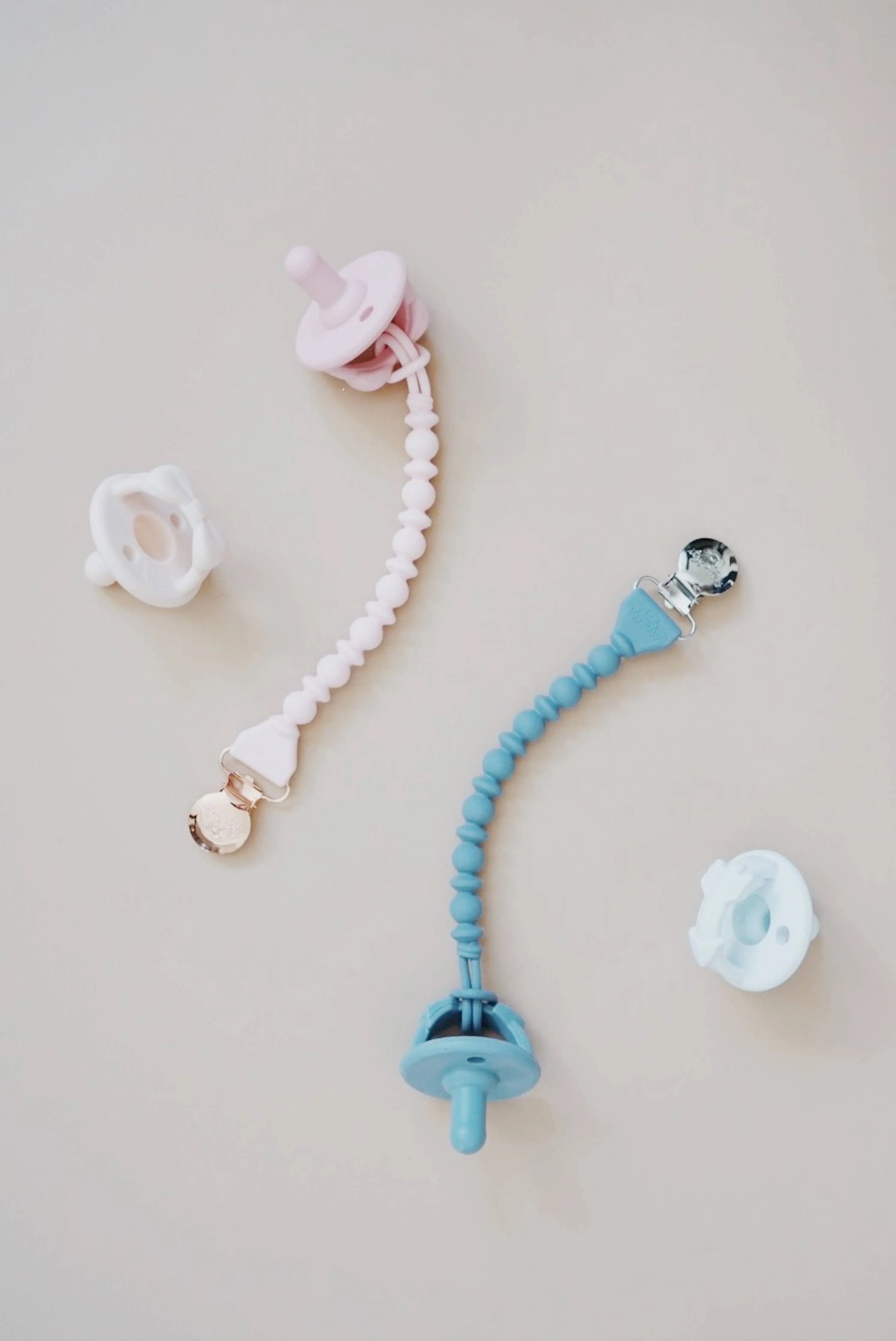 Sweetie Strap™ Silicone One-Piece Pacifier Clips