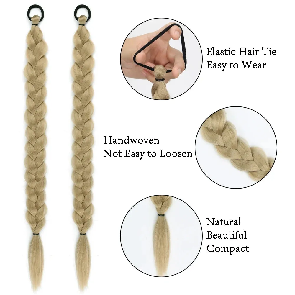Synthetic Long Twist Braided Ponytail Extensions