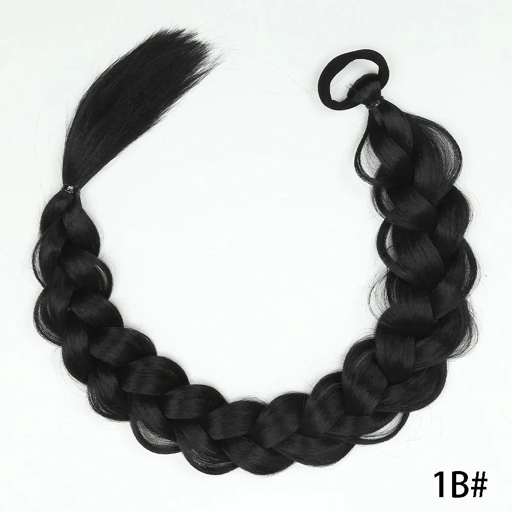 Synthetic Long Twist Braided Ponytail Extensions
