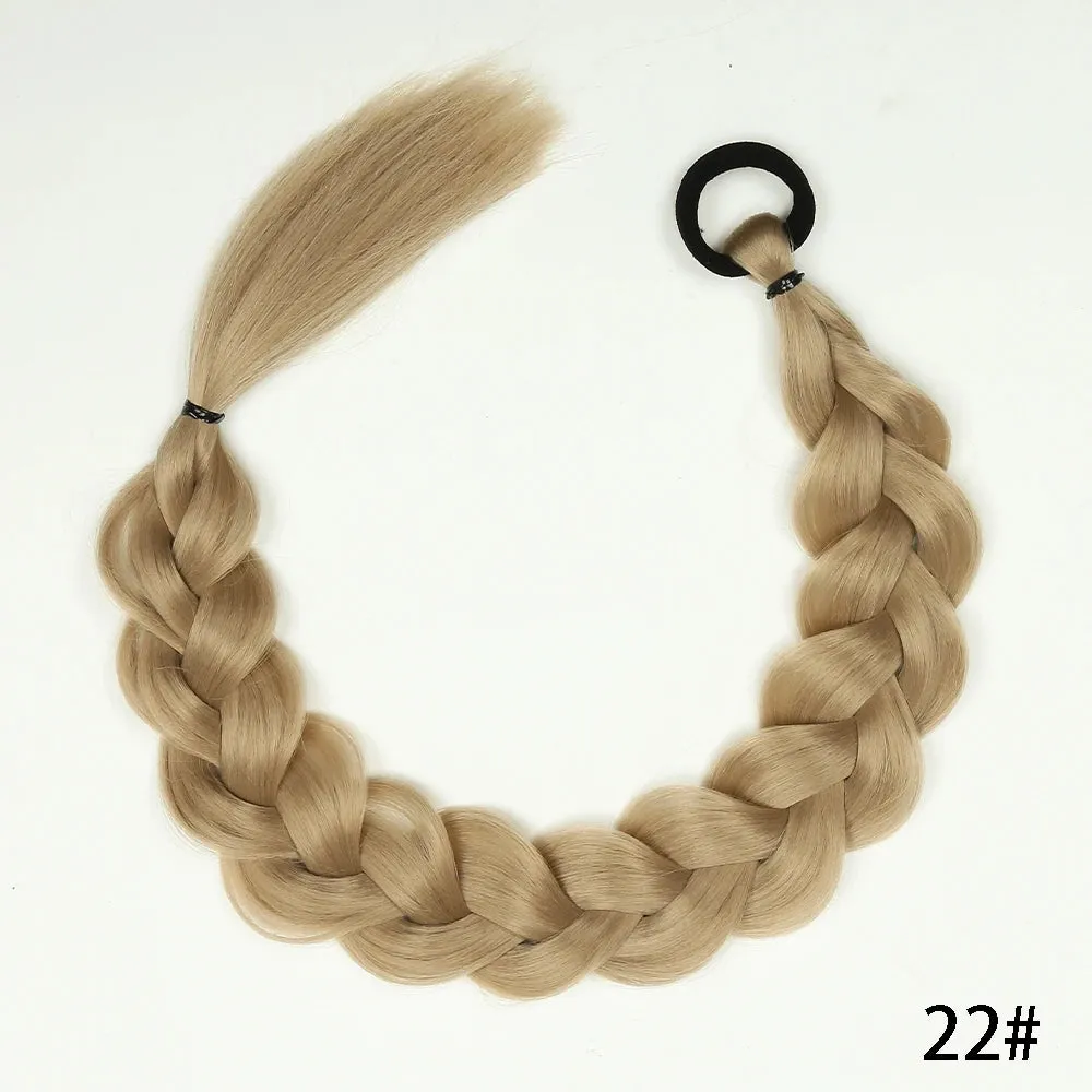 Synthetic Long Twist Braided Ponytail Extensions