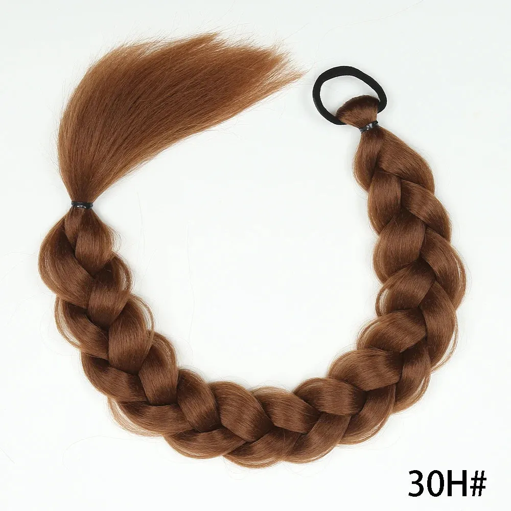 Synthetic Long Twist Braided Ponytail Extensions