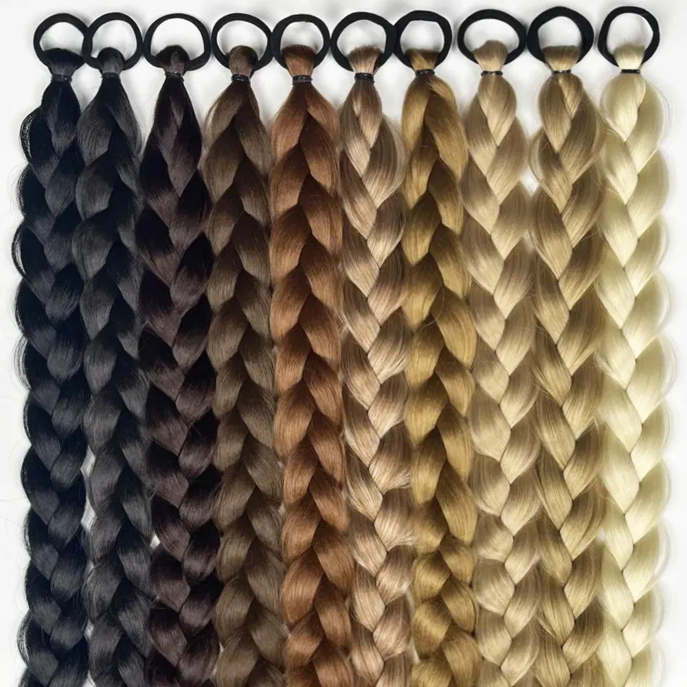 Synthetic Long Twist Braided Ponytail Extensions