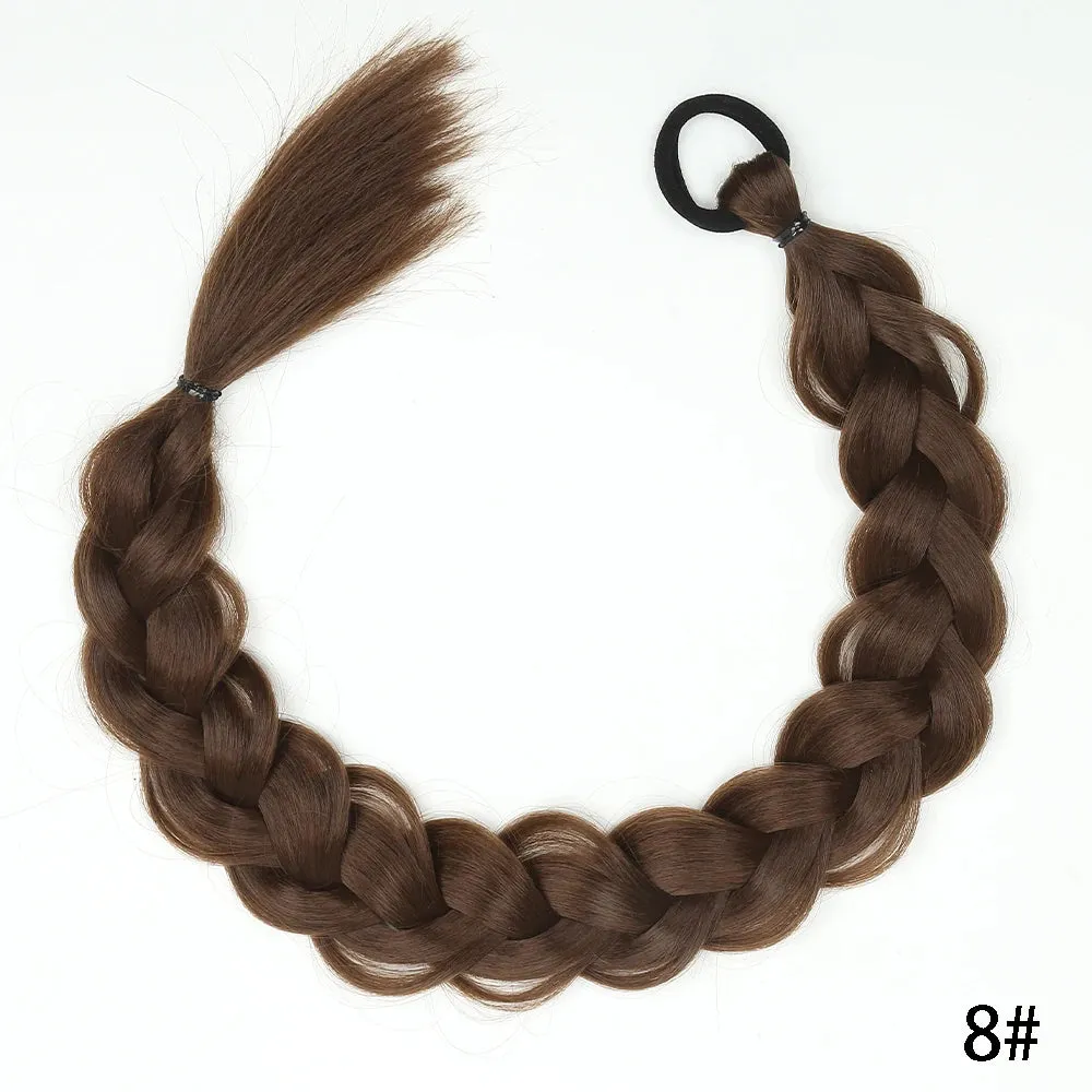 Synthetic Long Twist Braided Ponytail Extensions