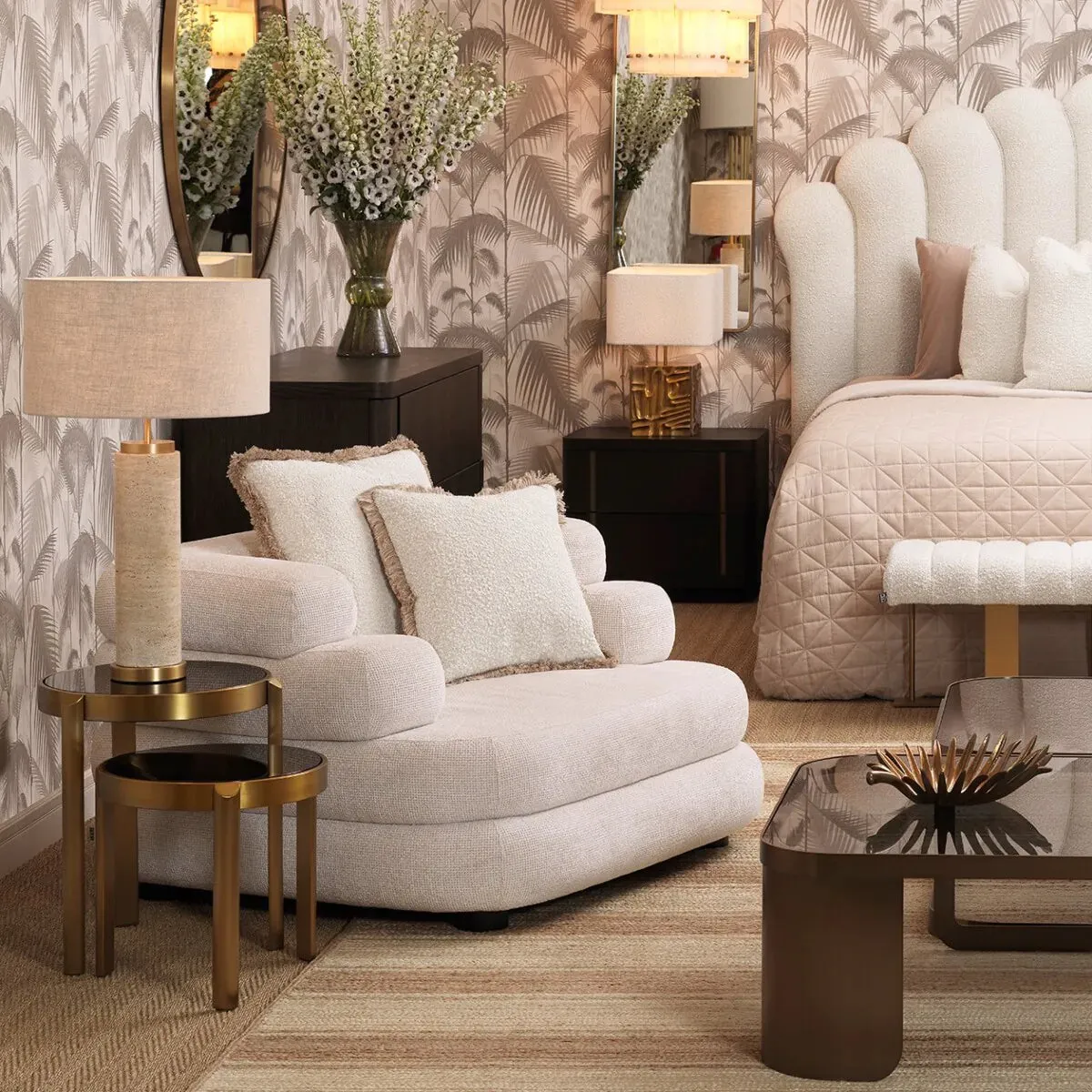 Table Lamp Lxry - Travertine