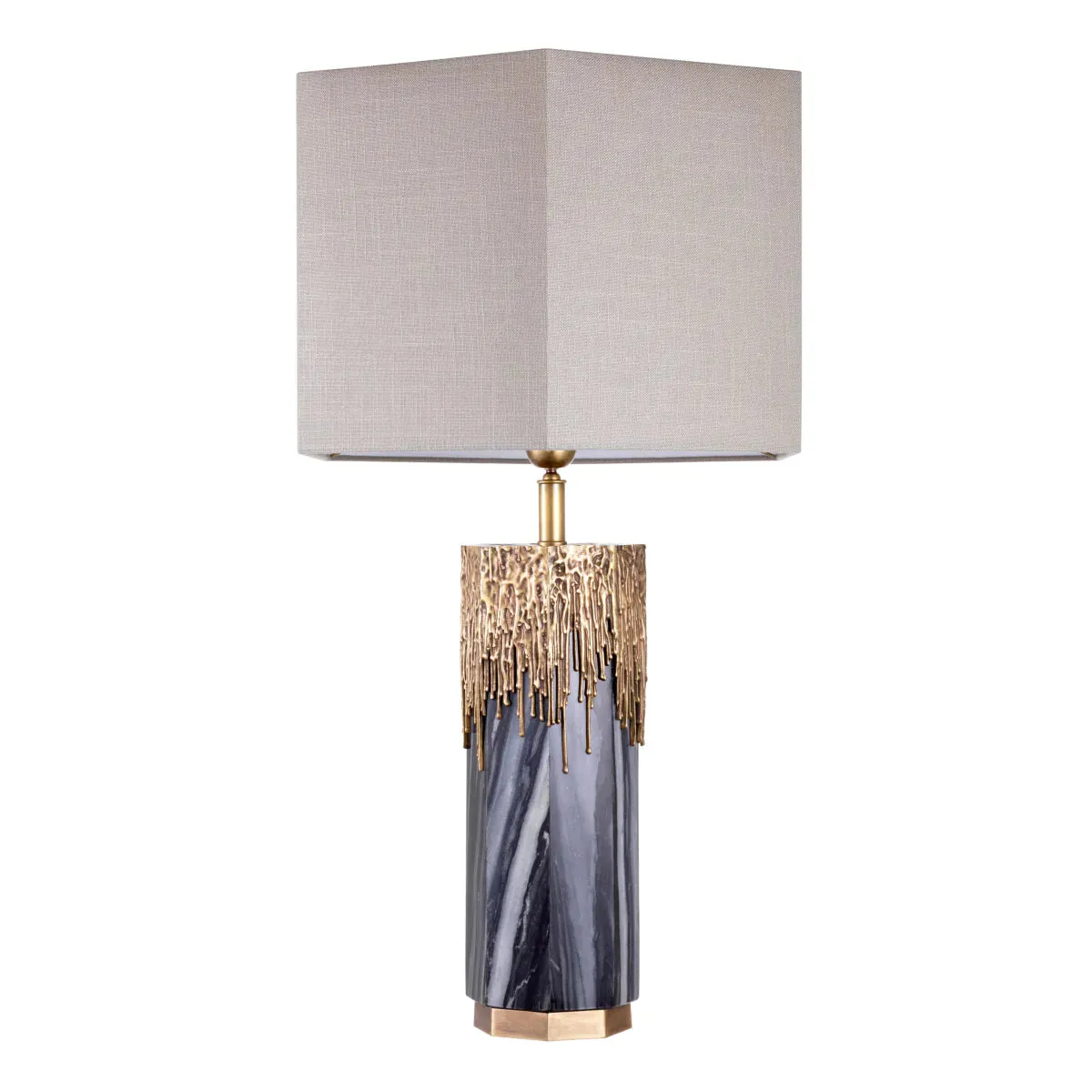 Table Lamp Miller - Grey Marble