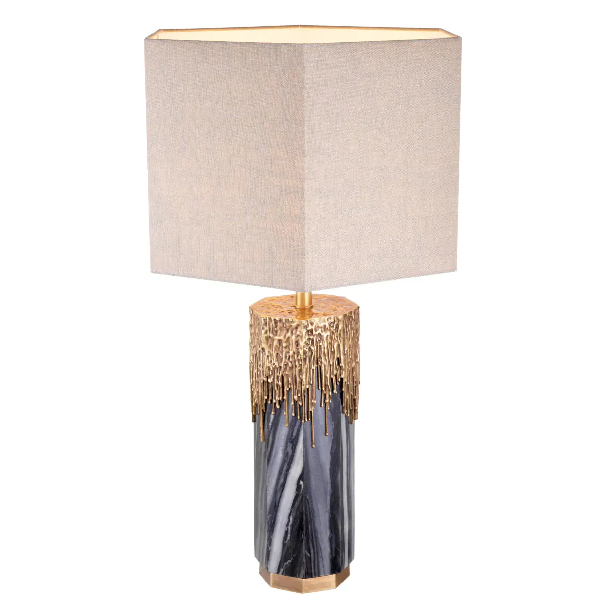 Table Lamp Miller - Grey Marble