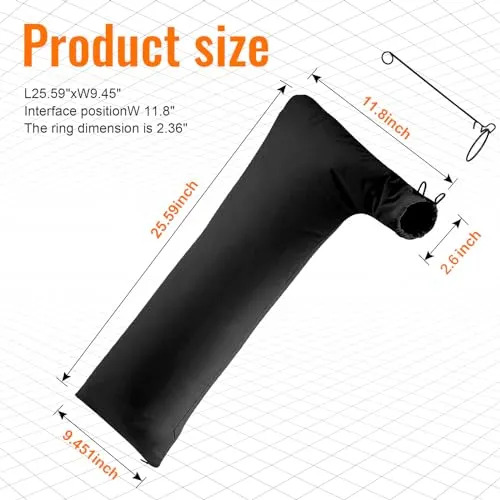 Table Saw Dust Collector Bag Compatible for Bosch/Dewalt/Ryobi/Makita/Porter Cable/Craftsman/RIGID/Metabo/Kobalt/Skilsaw/Delta (10" Tablesaws with
