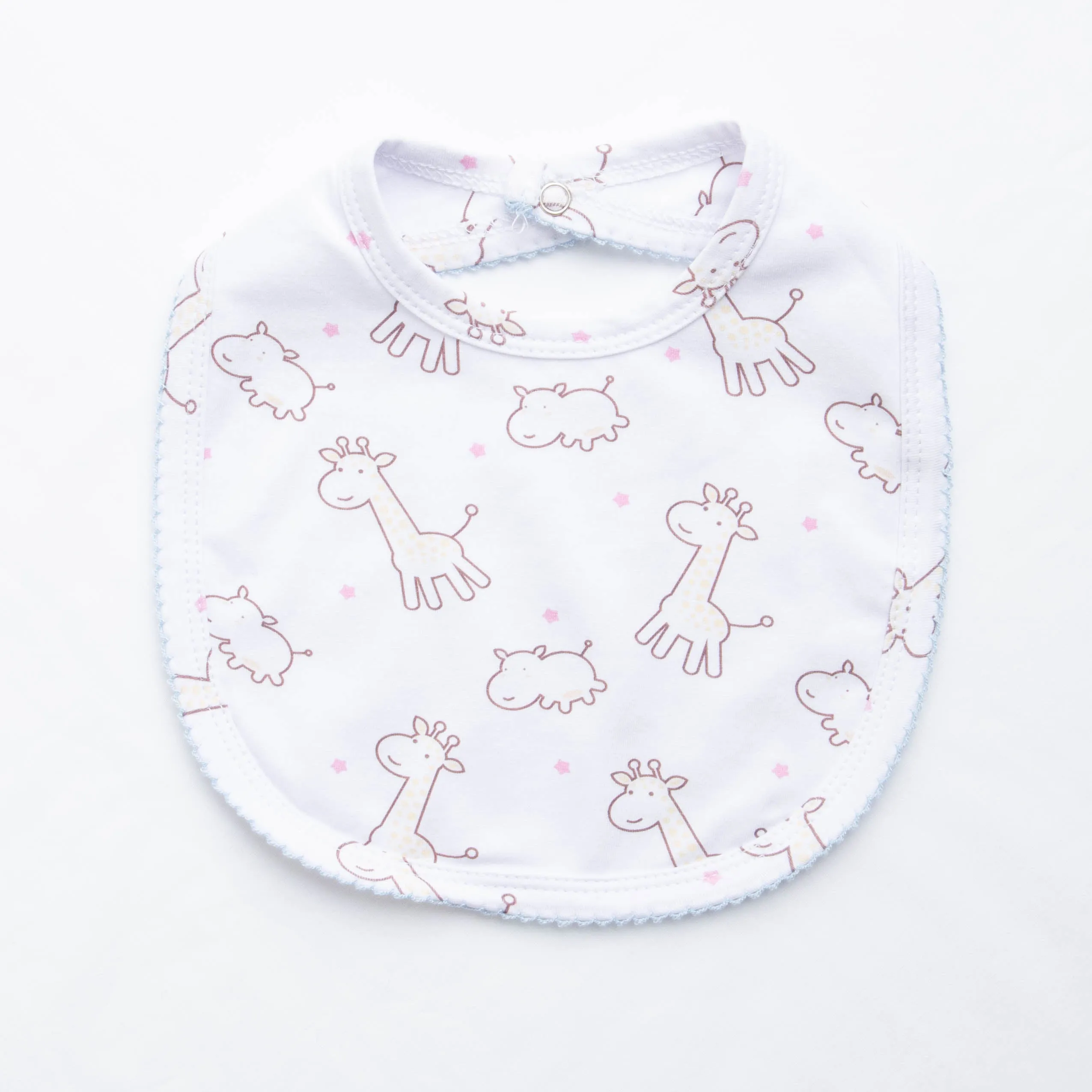 Tall Or Small Girl Bib, White